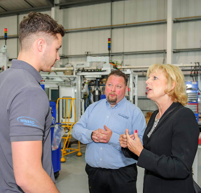 Anna Soubry - Business minister visits Winbro